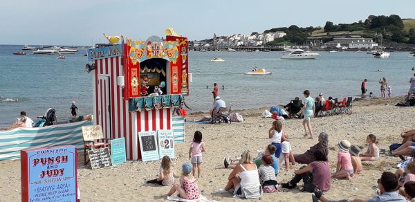 Punch and Judy on Swanage beach